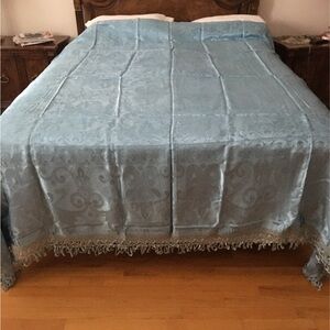 Vintage Blue Bedspread